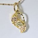 Vintage Estate Black Hills Gold Pendant 10K 1 inch