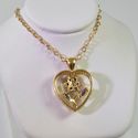Vintage Estate Silver Pendant Vermeil Cubic Zircon
