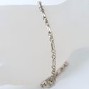 Vintage Sterling Silver Anklet 9 inch Link 925 Ita