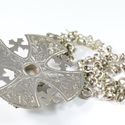 Vintage 950 Sterling Silver Maltese Cross Pendant 