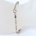Vintage Sterling Silver Anklet 9 inch Link 925 Ita