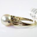  Vintage Estate Pearl Ring South Seas White 10mm S