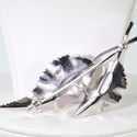 Vintage Fine Jewelry Pearl Brooch Sterling Silver 