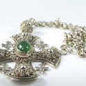 Vintage 950 Sterling Silver Maltese Cross Pendant 