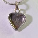 Vintage Estate Sterling Silver Charm Heart 925 log