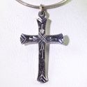  Sterling Silver Pendant Cross Charm 925 1 inch En