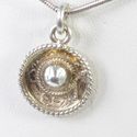 Vintage Estate Sterling Silver Charm Mexican hat 3