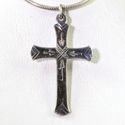  Sterling Silver Pendant Cross Charm 925 1 inch En