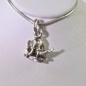 Vintage Estate Sterling Silver Charm Viking Ship 9