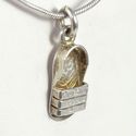 Vintage Estate Sterling Silver Charm Sandal 3/4 in
