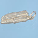 Vintage sterling moccasins Tribal 925 3 D 2.7 gram