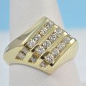 Vintage Estate Mans Diamond Band Fine Jewelry 14K 