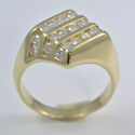 Vintage Estate Mans Diamond Band Fine Jewelry 14K 