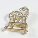 Vintage Estate Sterling Silver Charm Spinning Whee