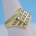 Vintage Estate Mans Diamond Band Fine Jewelry 14K 