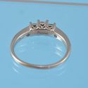 Vintage Diamond Wedding Ring 14K White Gold size 9