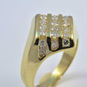 Vintage Estate Mans Diamond Band Fine Jewelry 14K 