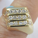 Vintage Estate Mans Diamond Band Fine Jewelry 14K 