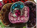Multi-color Crystal Flower Rose Ring Fashion Stret
