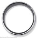 Ion Black Silver Stainless Steel Band Ring SZ 7-12