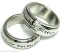 Always Sisters Forever Friends Stainless Steel Spi