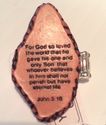 Lot Wholesale (6) Bible Verse John 3:16 Rings Spir