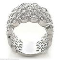 Austrian Crystal Clear Stone Silver Rhodium Open B
