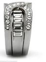 Art Deco Wedding Engagement Crystal Baguette 2 Ban