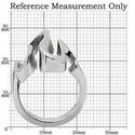 Contemporary Geometric Wave Open Band Stainless St
