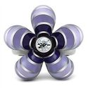 Stainless Steel Silver Purple Lavender Flower Dais