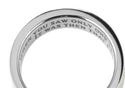 "Footprints in the Sand" Black Silver Stainless St