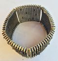 Deco Antique Gold tone Metal Studded Bracelet Bang