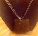 Abstract Shell Braided Leather Necklace Earring Se