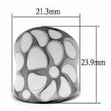 Stainless Steel Floral White Mosaic Flower Design 