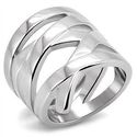 Geometric Style Stainless Steel Silver Wrap Stack 