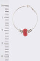 HOT Designer look Red Pave Crystal Stone Bead Char
