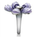 Stainless Steel Silver Purple Lavender Flower Dais