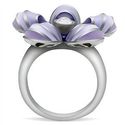 Stainless Steel Silver Purple Lavender Flower Dais
