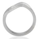 Geometric Silver Curve Stack Stainless Steel Band 