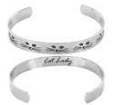 Cat Lady Cuff Bangle Bracelet Kitty Stainless Stee