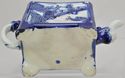 Antique Japonesque Blue and White Square Teapot Ae