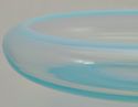 Fostoria Seascape Blue Opalescent Glass 11 Inch Bo