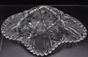 Antique 7 Inch Oval Brilliant Cut Glass Cross Shap