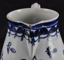 Pearlware Hand Painted Blue and White Sparrowbeak 