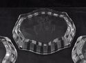 Set of Three Vintage Cut Glass Nut Dishes Engraved