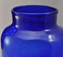 Pair of Antique Free Blown Cobalt Glass Floor Vase