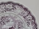 Antique Purple Transfer Historical Staffordshire P