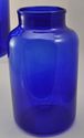 Pair of Antique Free Blown Cobalt Glass Floor Vase