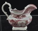 Antique Pink Red Staffordshire Mayer "Canova" Teap