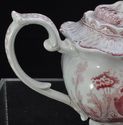 Antique Pink Red Staffordshire Mayer "Canova" Teap